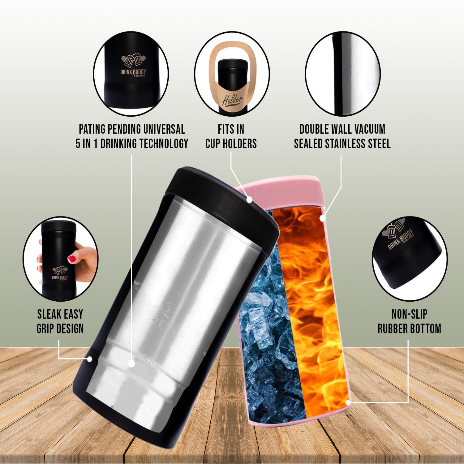 Universal Beer Buddy | Black Onyx Leopard